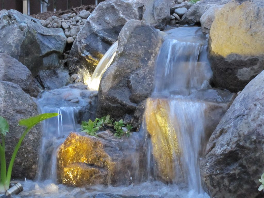 Water Feature Installation in Fraser, Macomb-Wayne-Oakland County (MI)​ and Backyard Waterfall