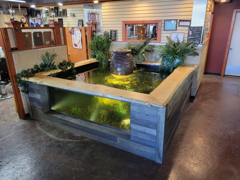 indoor fish pond in detroit metro michigan above ground pond
