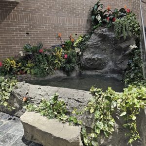 univversal rock faux rock koi pond